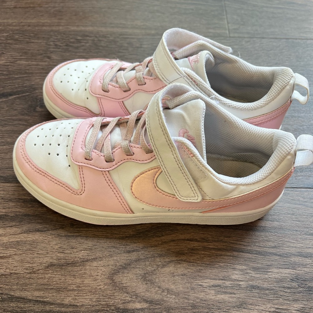 Nike Court Borough Low Pink and White